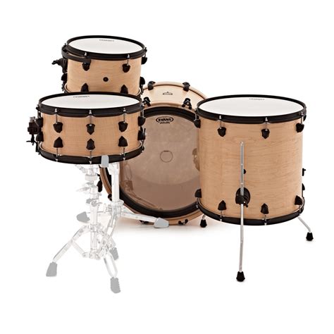 Sjc Drums Custom Pc Shell Pack W Mahogany Snare Natural