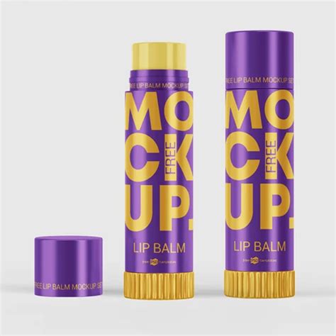 Free Lip Balm Mockup Set Template Css Author