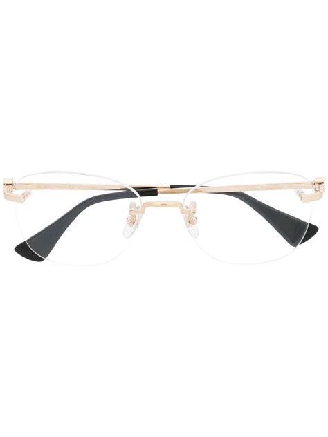 CARTIER EYEWEAR Frameless Contrast-tips Glasses | Editorialist