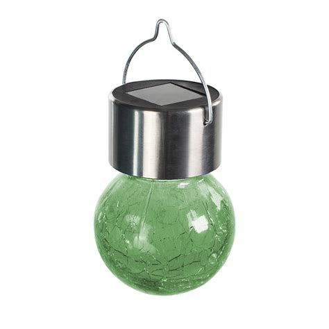 Imossad Hanging Solar Lights Outdoor Decorative Cracked Glass Ball