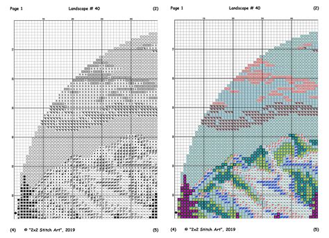 Cross Stitch Pattern Landscape Set Nature Cross Stitch - Etsy