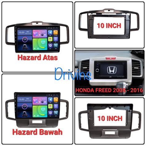 Jual FRAME HEAD UNIT DOUBLE DIN ANDROID HONDA FREED 10 INCH Shopee