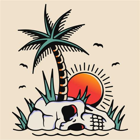 skeleton tattoo design  vector art  vecteezy