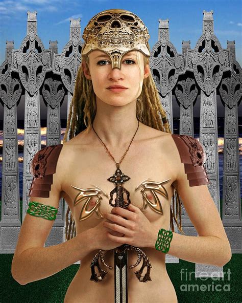 Celtic Queen Boudicca Digital Art By Keith Dillon Warrior Woman