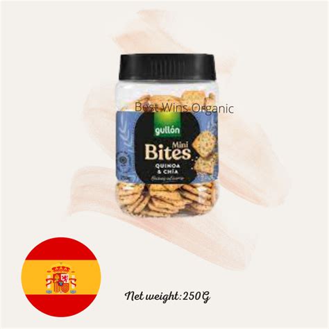 GULLON MINI BITES QUINOA CHIA CRACKER 250G EXP 24 05 2025 Shopee