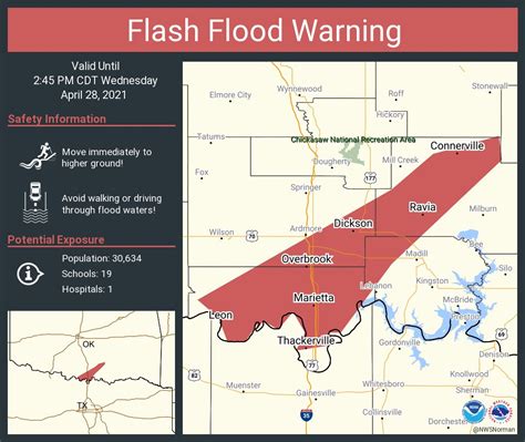 Nwsflashflood On Twitter Flash Flood Warning Including Marietta Ok