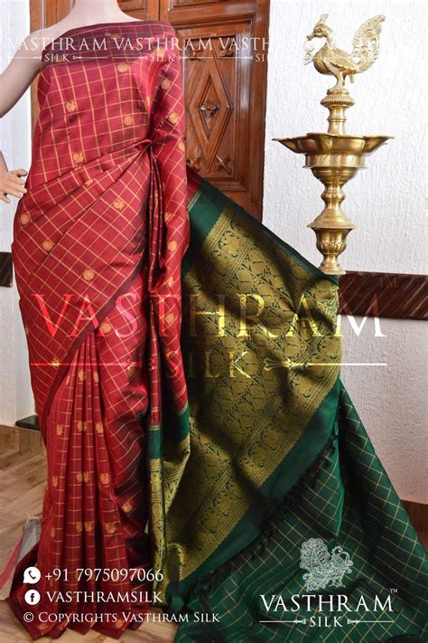 Traditional Colour Combination Of Pure Kanchivaram Silk Saree With Rich