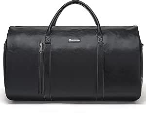 Modoker Convertible Leather Garment Bag Carry On Garment Bags For