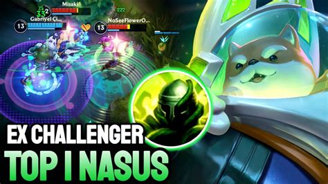 Wild Rift Nasus Top Nasus Gameplay Ex Challenger Ranked Youtube