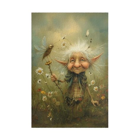 Clarence Fairy Grandmother Puzzle Whimsical Fairytale Jigsaw Unique