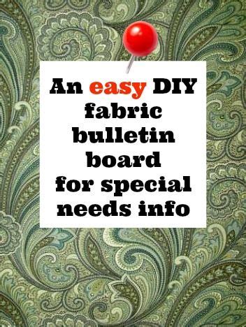 An Easy DIY Fabric Covered Bulletin Board For Emergency Information