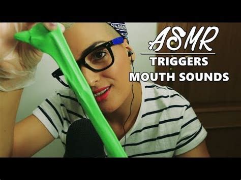 ASMR ESPAÑOL l Mostrando slime mouth sounds tapping