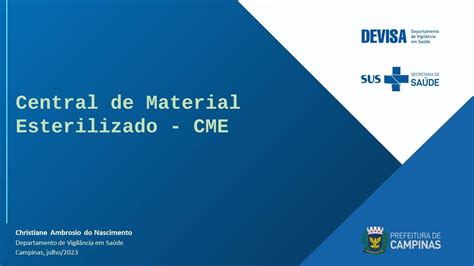 Aula Central De Material Esterilizado CME YouTube