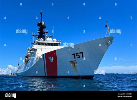 U S Coast Guard Cutter Midgett Wmsl 757 Sits Anchored Near Malé Maldives On Sept 24 2022