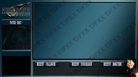 Final Fantasy Vii Remake Twitch Overlay Instant Download Etsy Uk