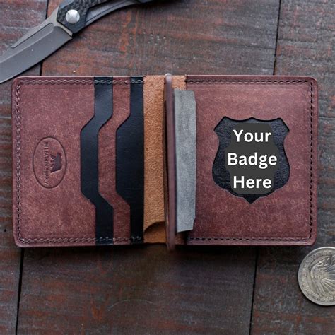 The Centrefold Custom Police Badge Wallet - Etsy