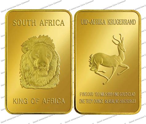 Krugerrand pièce de monnaie en cuivre plaqué or fin 1OZ vente en