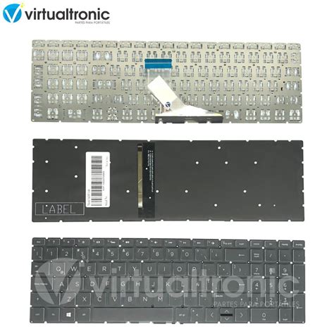 Teclado Hp 15 Da 15 Cw 15 Db 15 Cx Negro Iluminado Virtual Tronic