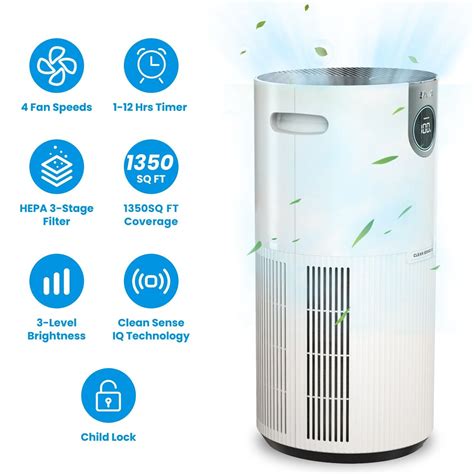 Shark UA205 Air Purifier MAX With Nanoseal HEPA Air Filter Technology