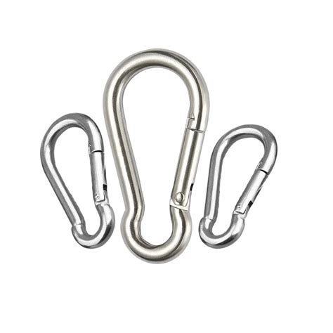 4 PCS Multifunktionale Edelstahl Karabiner Mit Clip Gro E Durable