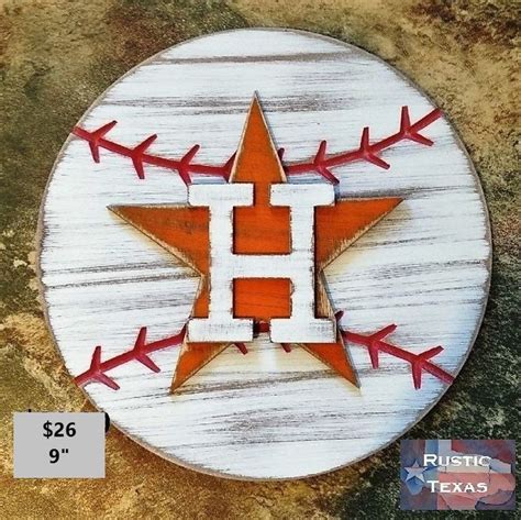 Houston Astros Rustic Baseball Sign Etsy Astros Baseball Baseball Signs Houston Astros