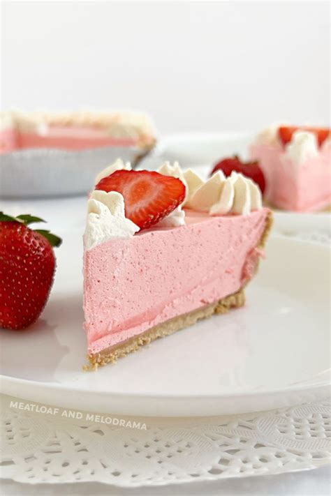 No Bake Strawberry Jello Pie With Cool Whip Is An Easy Dessert Made