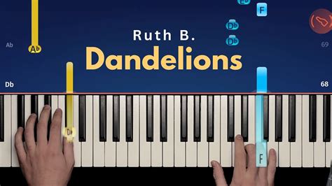 Ruth B Dandelions Easy Piano Tutorial Youtube