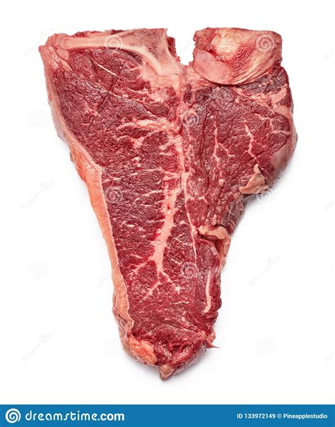 Carne Crua Isolada No Fundo Branco Imagem De Stock Imagem De