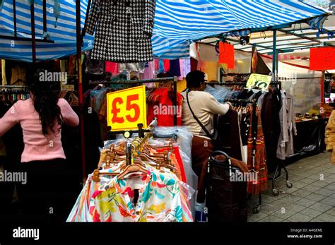 Petticoat Lane Market In East End Of London England UK Stock Photo Alamy