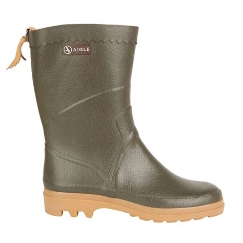 Wellies Aigle Bison Lady Khaki Outdoorsupply Co Uk