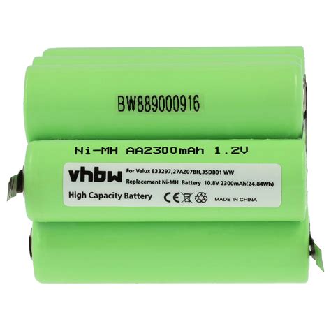 Vhbw Batterie compatible avec Velux volet roulant de fenêtre et stores