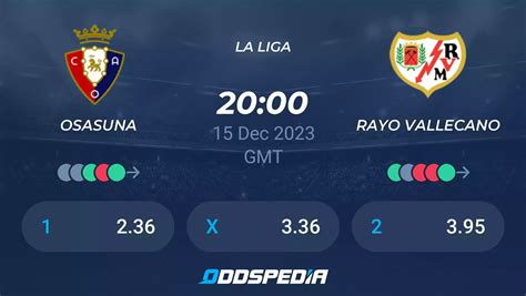 Osasuna Vs Rayo Vallecano Predictions Odds Live Score Stats