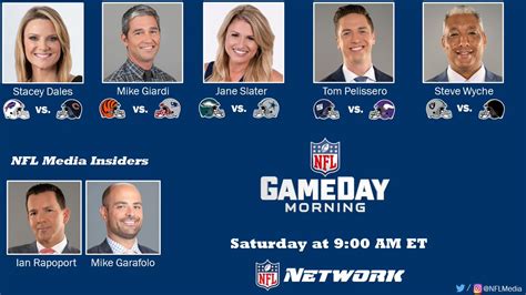 NFL Media On Twitter Week 16 Nflnetwork Assignments For NFLGameDay