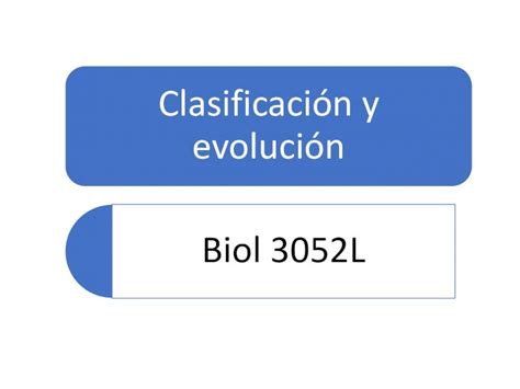 PDF Clasificación y evolución Biol 3052L DOKUMEN TIPS