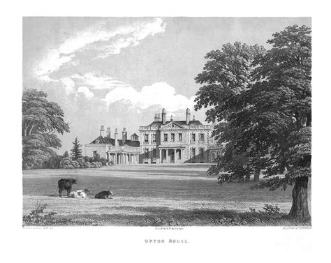 Upton House Drawing by Print Collector - Fine Art America