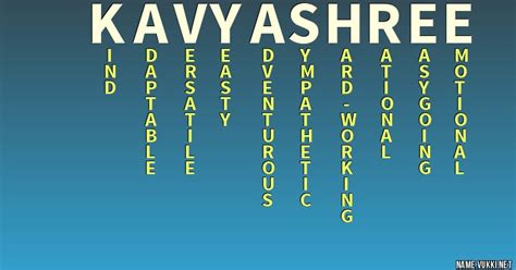 The meaning of kavyashree - Name meanings