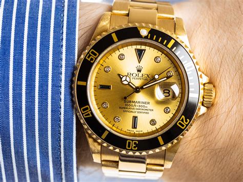 Rolex Submariner Date Sultan Dial Ref K Yellow Gold Bj