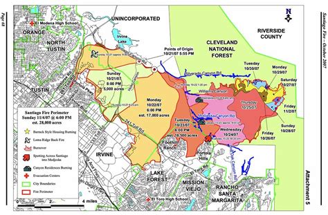 Orange County Wildfire Map Current