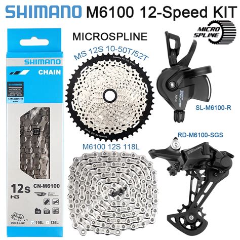 Original Shimano Deore M6100 1x12 Speed Groupset M6100 Corrente MTB