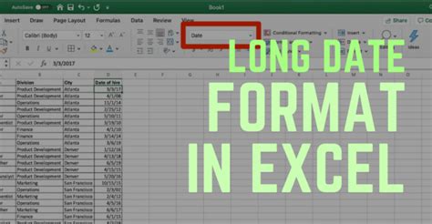 Long Date Format Excel Understanding Of Long Date Format Effectively