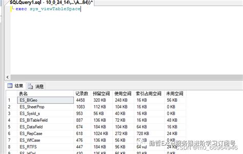 如何通过数据库查询所有表占用空间 Sql Server Csdn博客