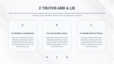 Free Interactive Two Truths And A Lie PowerPoint Template