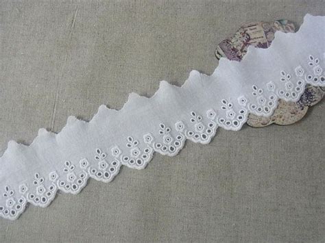 14yards Cotton Fabric Eyelet Lace Trim 014 Fabric Eyelet Lace Lace