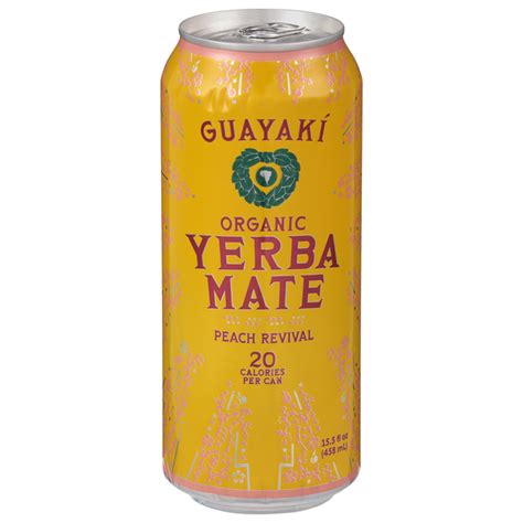 Save On Guayaki Organic Peach Revival Yerba Mate Herbal Iced Tea Order