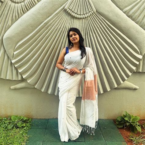 Rachitha Mahalakshmi Hot Photos In Semi Transparent Saree Glamsundari In