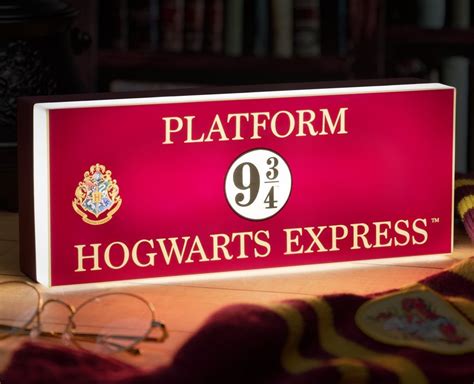 Paladone - Harry Potter Hogwarts Express Platform 9-3/4 Light-up Sign # ...