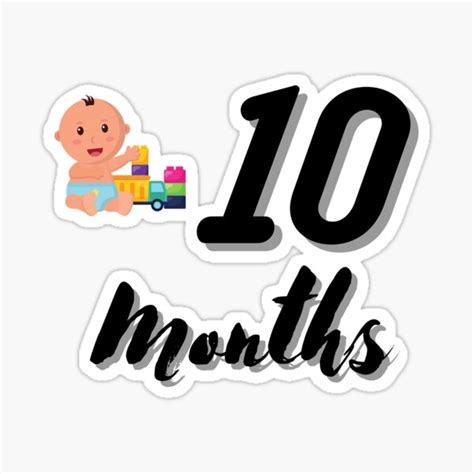 Baby Clothes 10 Months Sticker For Sale By Ksazariah Redbubble