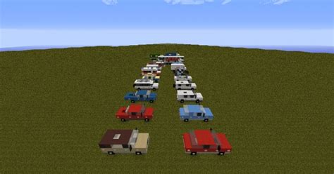 City Car Pack Realistic Cars Minecraft Map