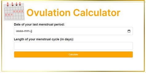 Ovulation Calculator Dose calculation formula