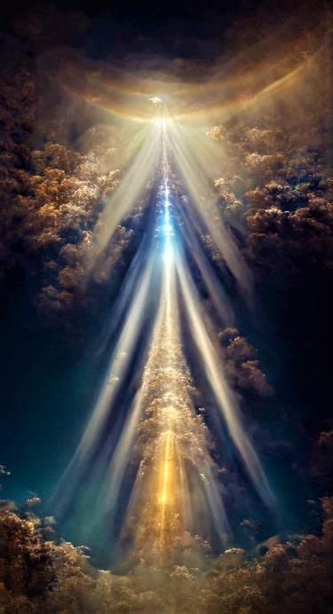 Ascension to Higher Realms: Sunlight Breaking Through Clouds